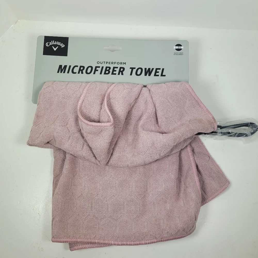 Callaway Pink Microfiber Golf Towel
